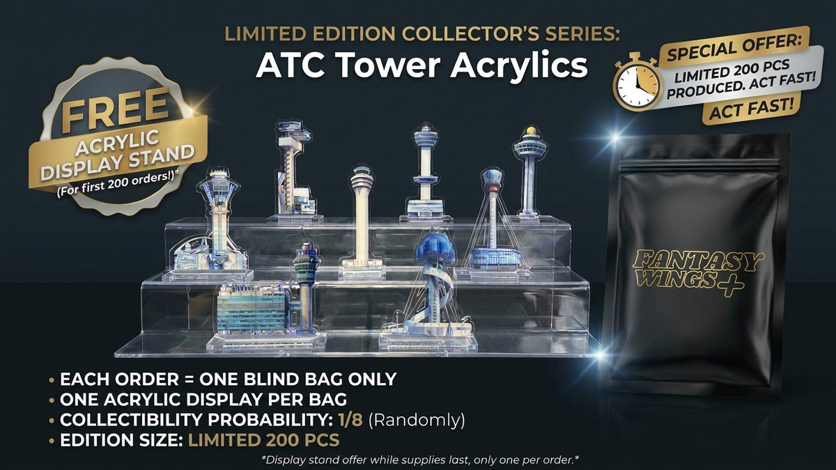 Air Traffic Control Tower Acrylic Display ( Blind Bag ) 1st Series